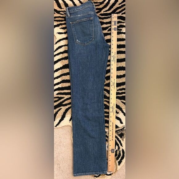 FRAME Denim Le High Straight Jeans in Sunny Gardens Size 26 EUC - Picture 10 of 11